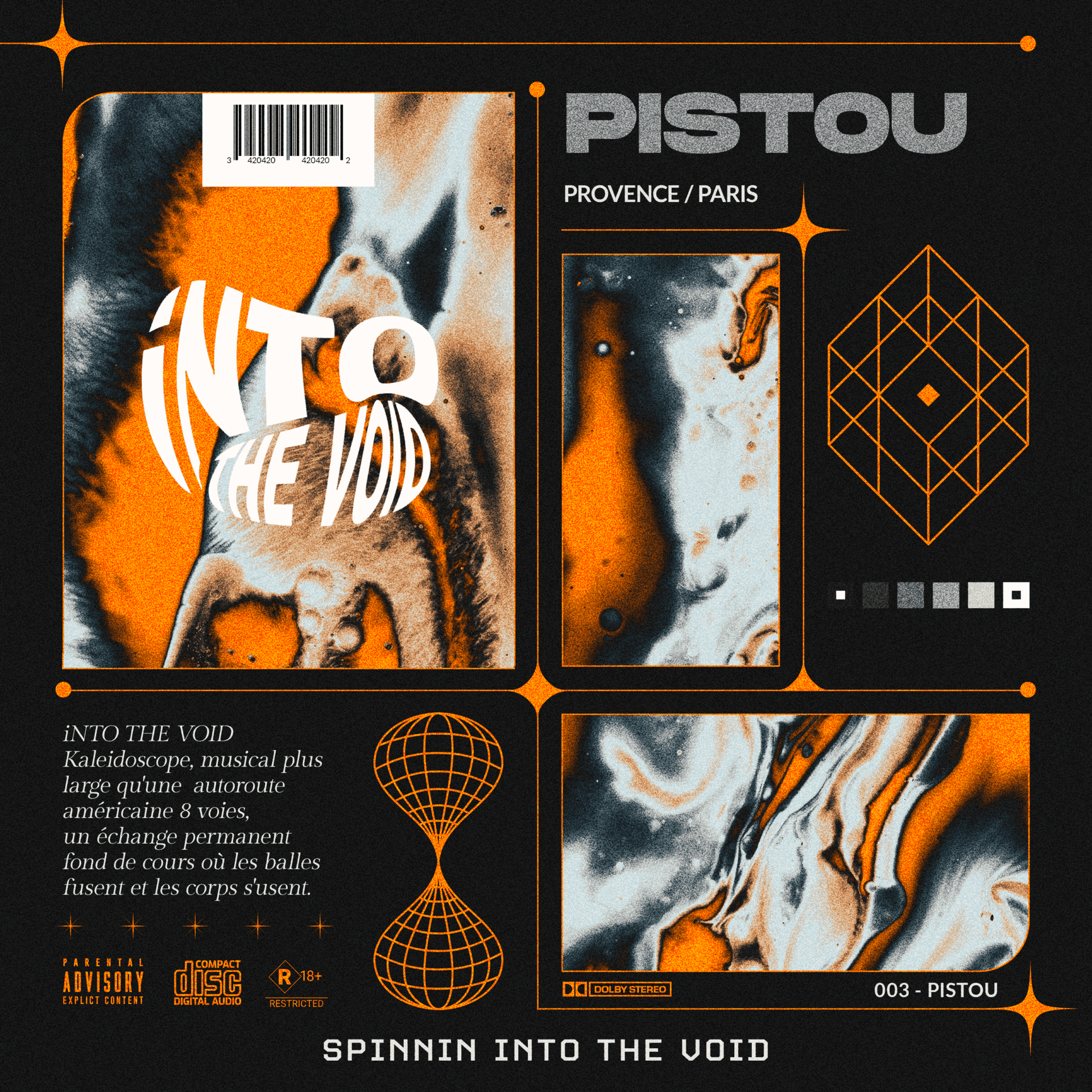 Cover spinnin into the void 003 Pistou