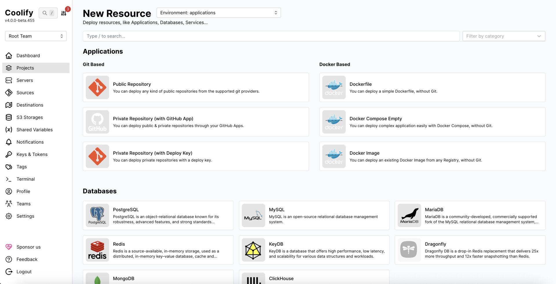 Coolify : Déployer des outils open sources en quelques clics ! 8 Lien vers l'image