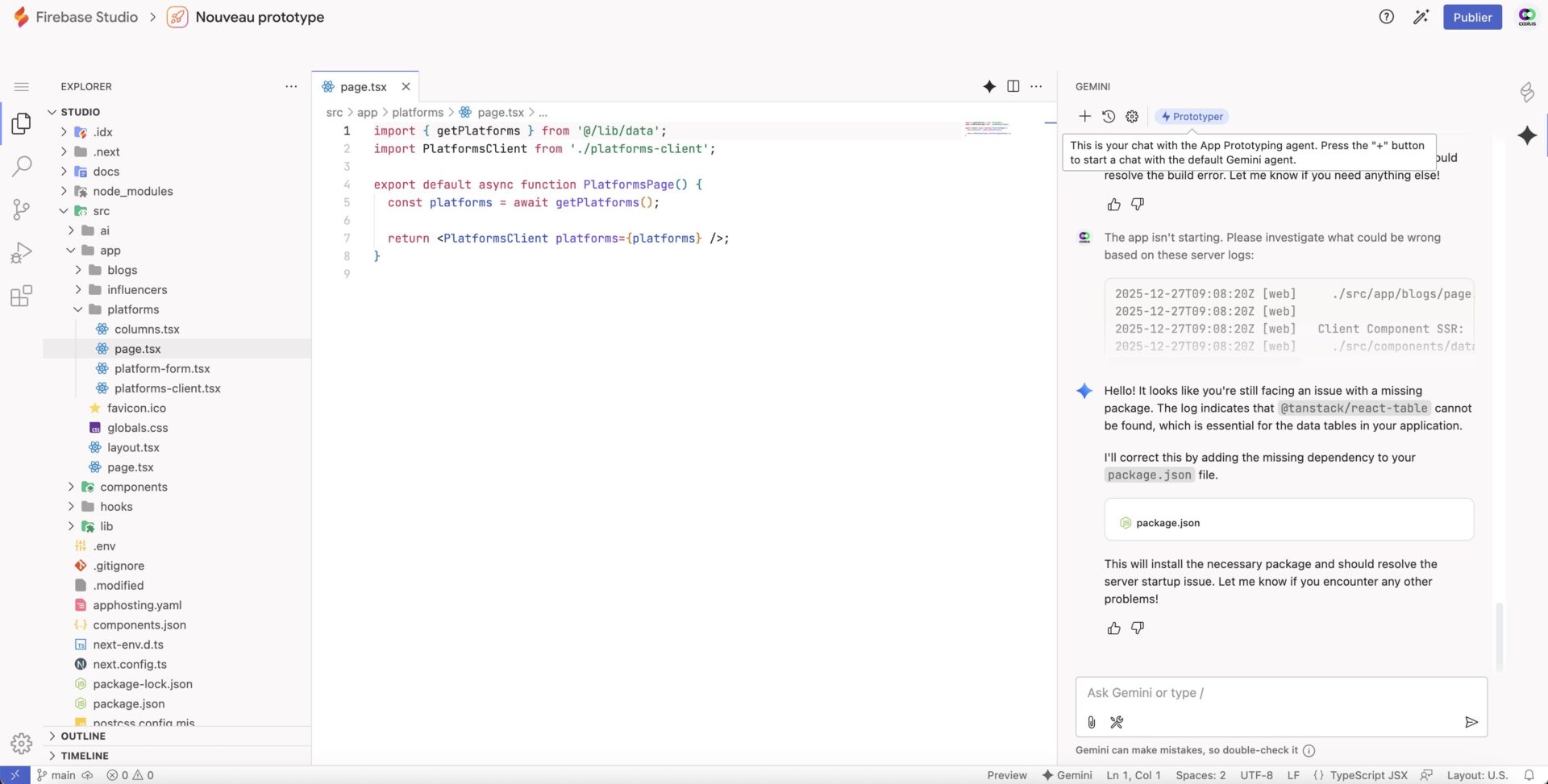 Firebase Studio : Le créateur d'application IA de Google - Firebase vs code - Coelus