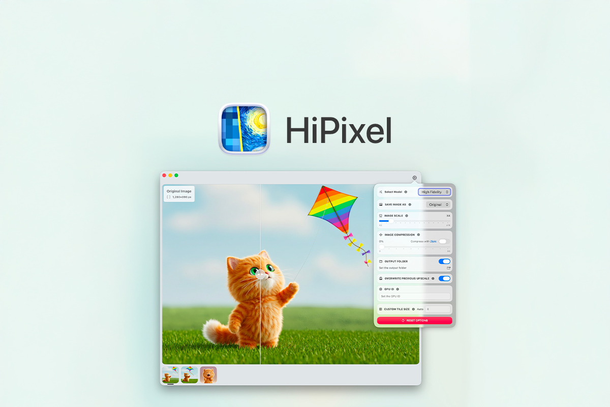 HiPixel : Améliorer la qualité de ses images sur Mac grâce à l’IA !