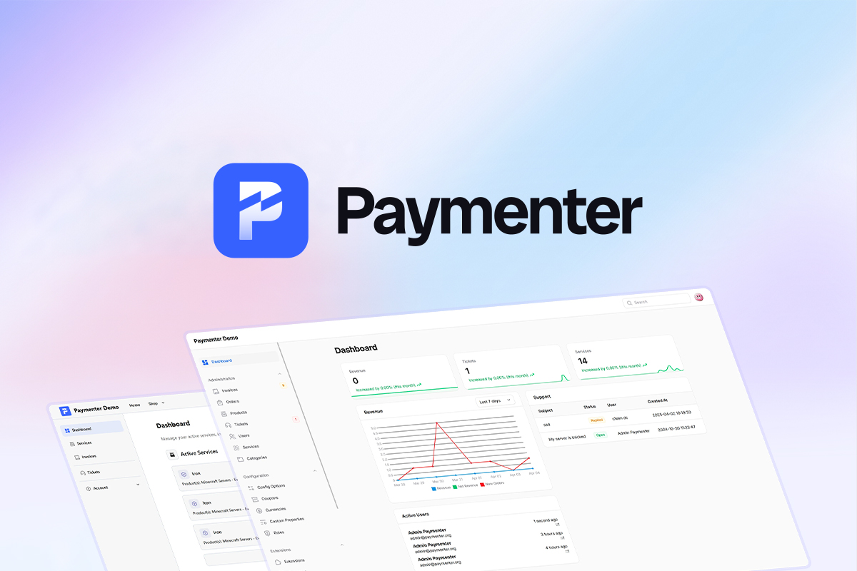Paymenter : Plateforme de facturation pour services d’hébergement