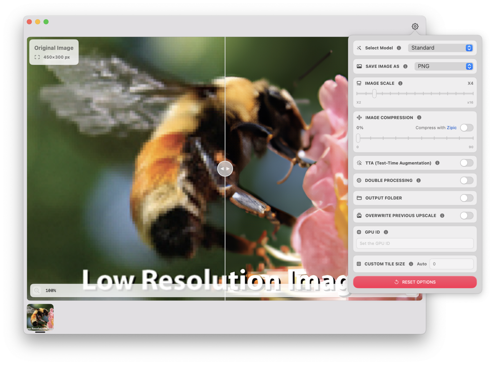 HiPixel : Améliorer la qualité de ses images sur Mac grâce à l’IA ! - Hipixel upscaling option - Coelus