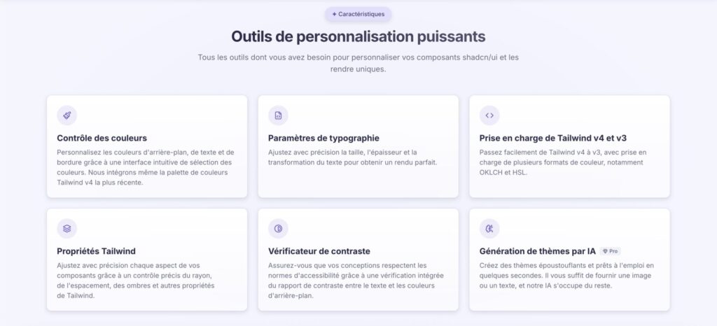 Tweakcn : un éditeur visuel pour personnaliser les thèmes shadcn/ui 9 Tweakcn : un éditeur visuel pour personnaliser les thèmes shadcn/ui - Tweakcn personnaliser shadcn fonctionnalites de loutil e1770111518742 - Coelus
