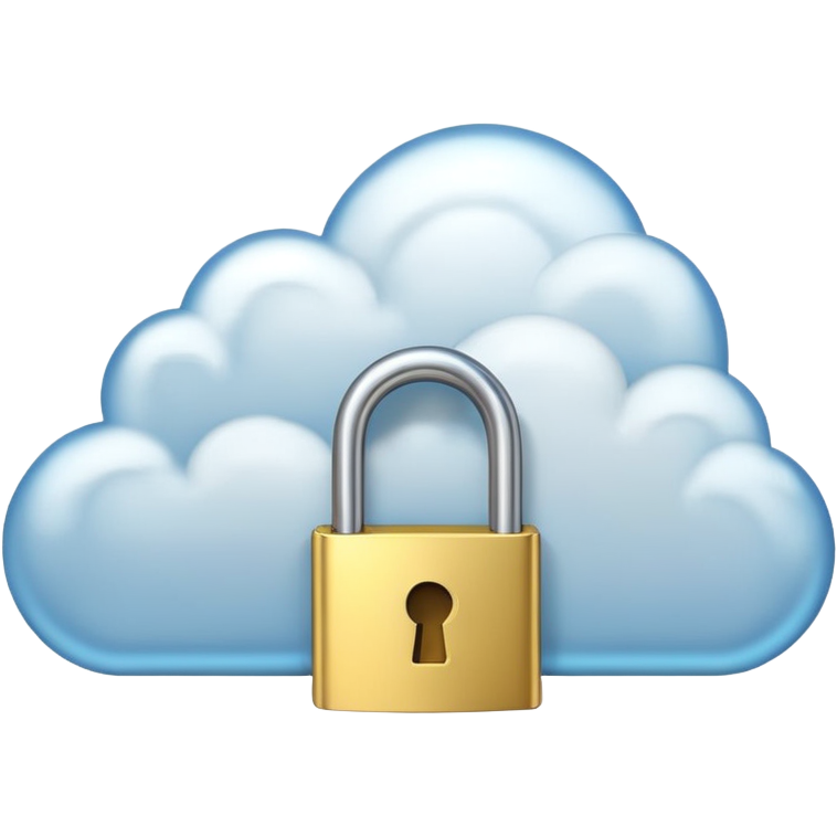 Supabase : le backend open-source auto-hébergé idéal pour le Vibecoding - Emojis.com a cloud with a glowing padlock (1) - Coelus