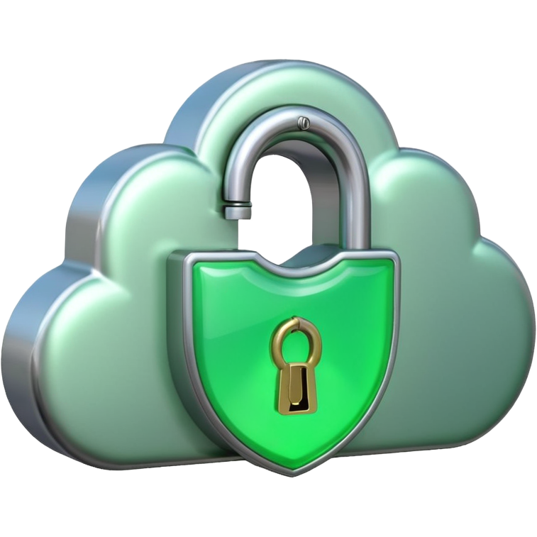 Can I Run AI locally? : Découvrez quels LLM votre machine est capable d'exécuter - Emojis.com a cloud with a green glowing open padlock (1) - Coelus