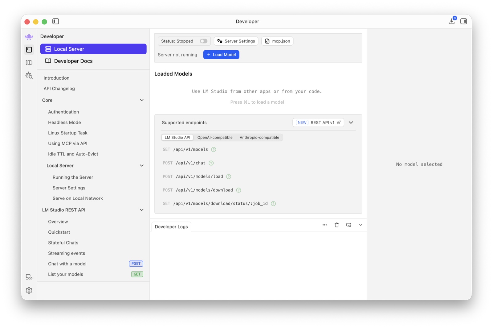 LM Studio : utiliser des LLM en local sur Mac & PC - Lm studio serveur local developer - Coelus