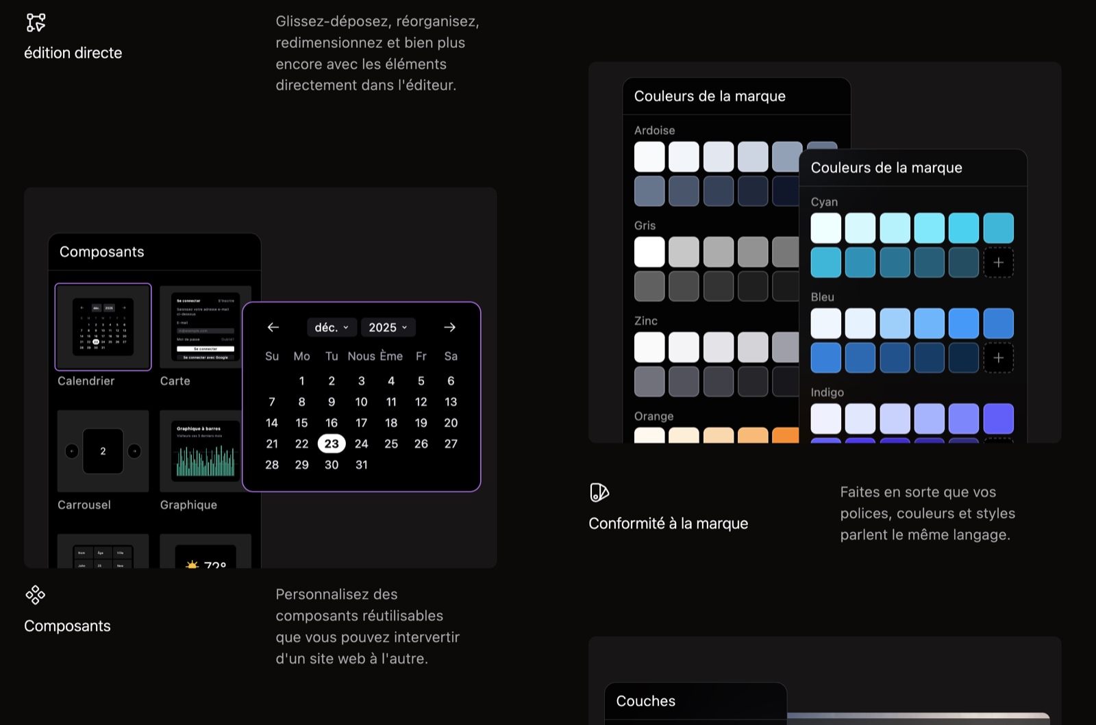 Onlook : l’IA au service du design et du développement front-end - Onlook edition directe composants couleurs - Coelus