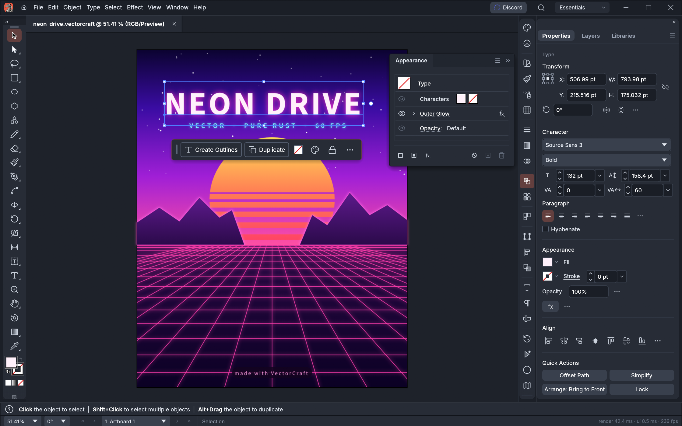 ArtCraft : la suite open source en Rust qui veut remplacer Adobe et Microsoft - Vectorcraft, illustration vectorielle - Coelus